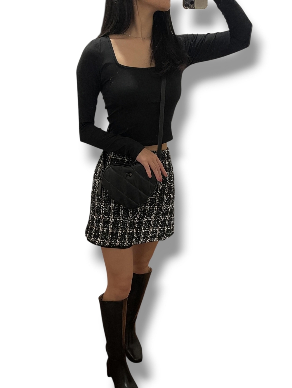 RESERVED COACH Black Quilted Heart Crossbody Bag - RETAIL- FULL INCLUSION - READ - Picture 8 of 16